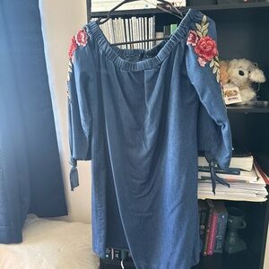 Mlle Gabrielle Denim Blue Skirt